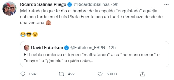Ricardo Salinas Pliego se burla de David Faitelson
