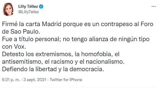 Tuit Lilly Téllez
