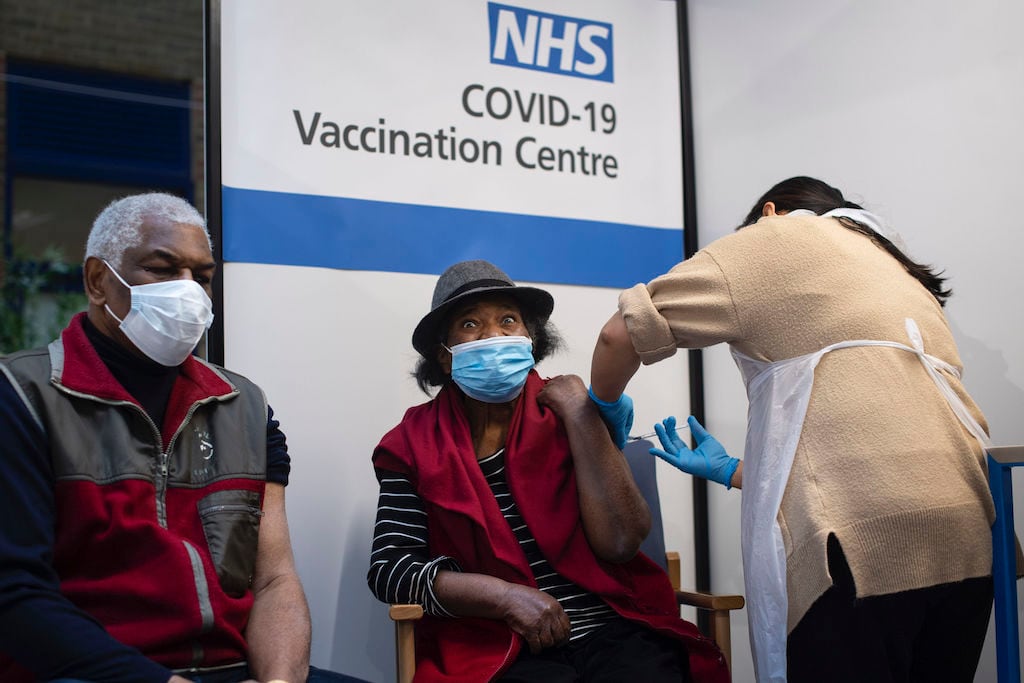 Vacunación en el Reino Unido