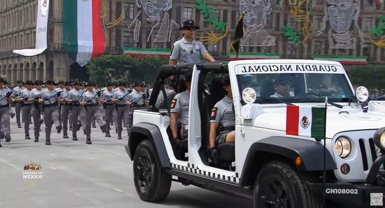Contingentes del desfile militar 2024