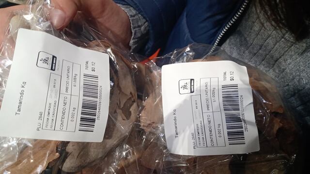 Tamarindos a 0.12 centavos