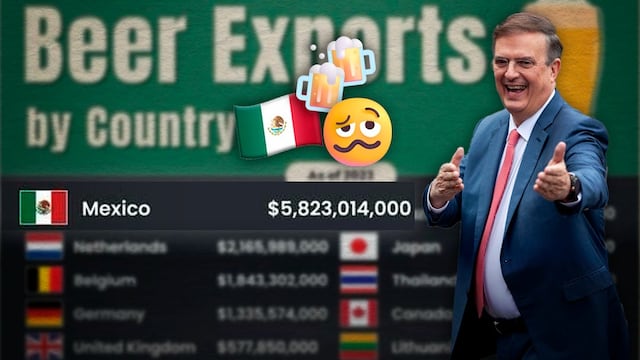 Marcelo Ebrad celebra que México sea el primer exportador de cerveza en el mundo.