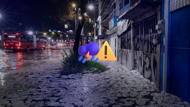 La CDMX quedó bajo el agua y el hielo por la intensa tormenta del sábado