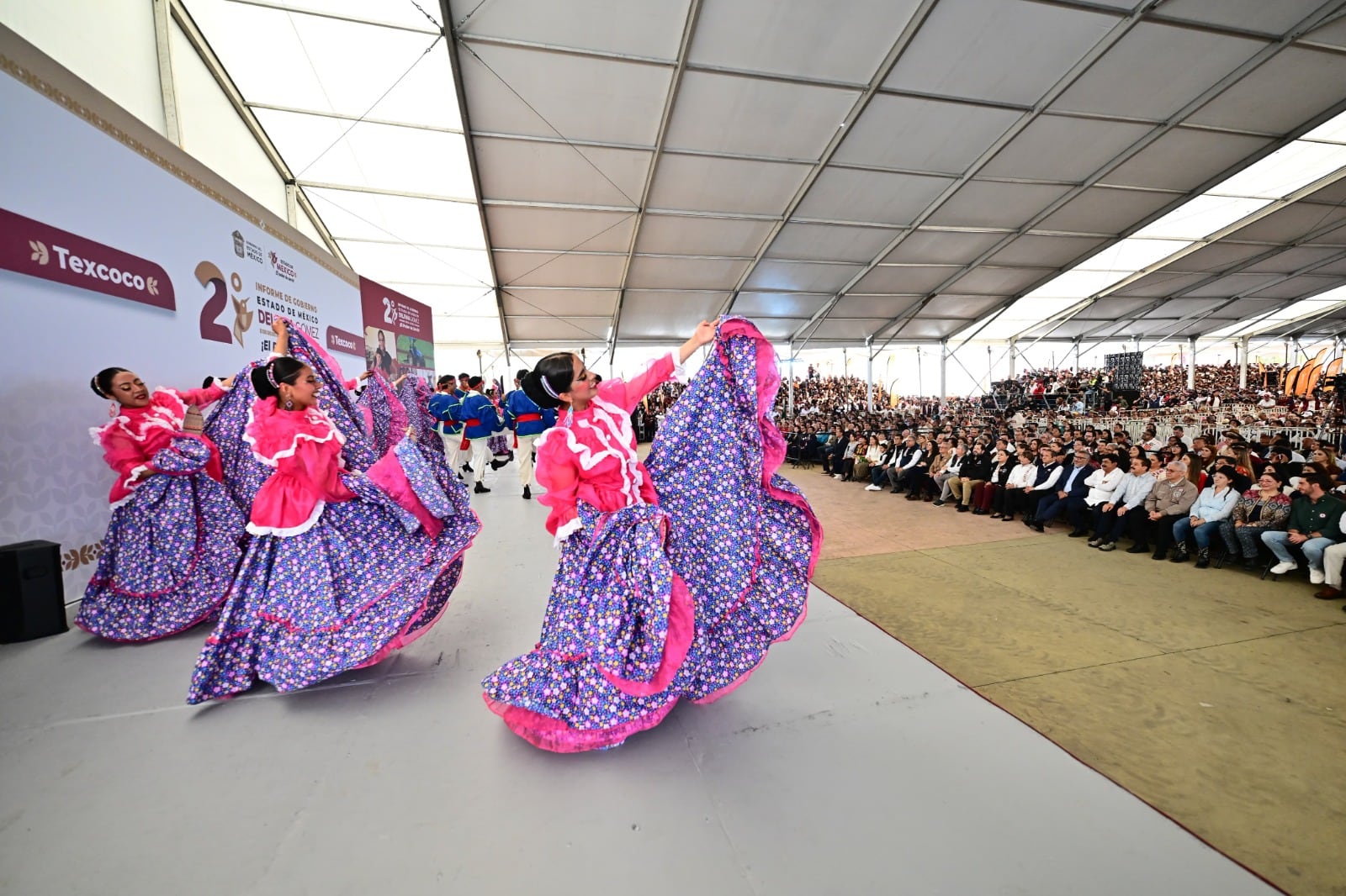Delfina Gómez rinde tercer informe de gobierno en Texcoco
