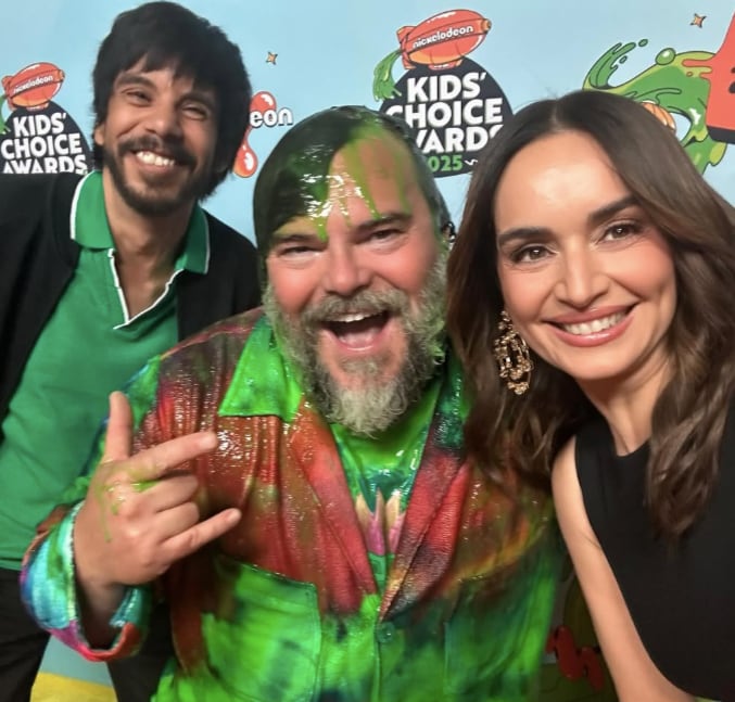 Ana de la Reguera junto a Héctor Jiménez y Jack Black