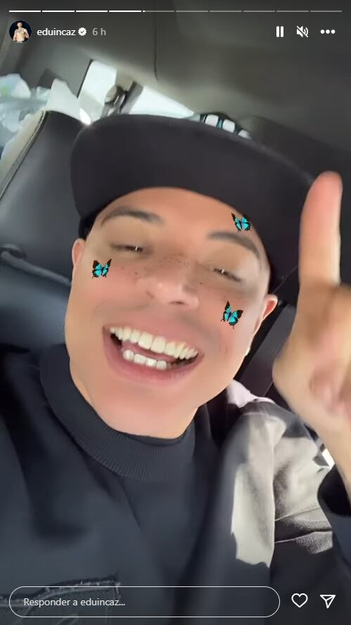 Eduin Caz, vocalista de Grupo Firme, hablando de su nueva canción "qué onda, perdida"