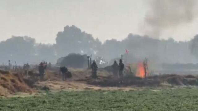 Incendio por fuga de gas en ducto clandestino