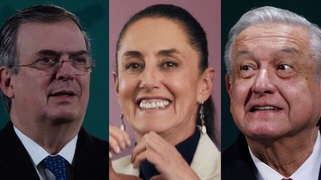 Marcelo Ebrard, Claudia Sheinbaum y AMLO