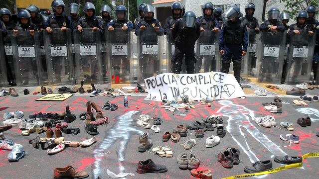 Manifestación de hijos de desaparecidos políticos