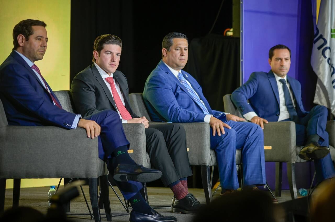 Samuel García con Mauricio Vila y Siego Sinhue