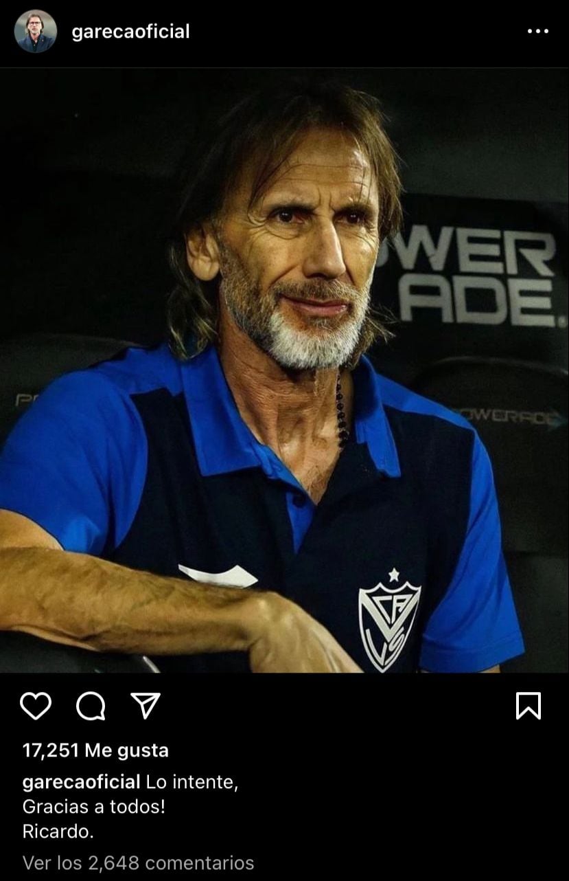 Ricardo Gareca.