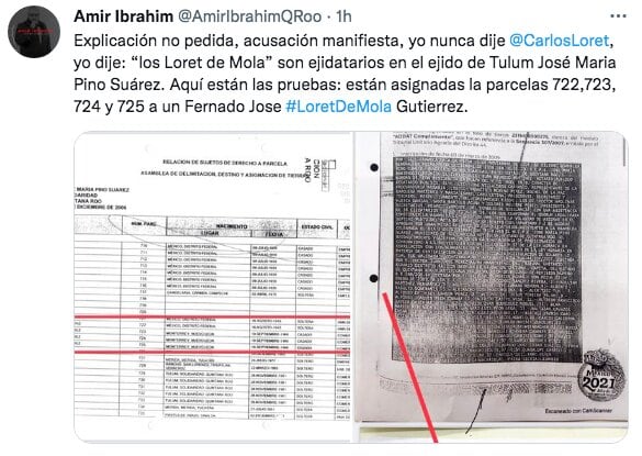 Tuit de Amir Ibrahim