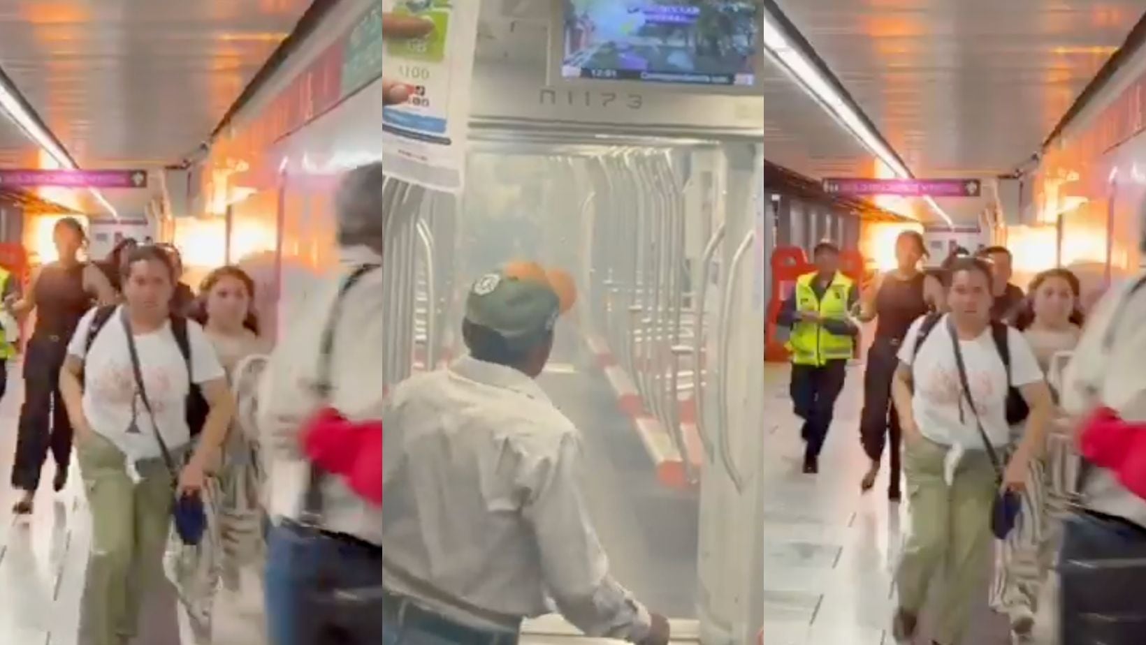 Flamazo en estación Salto del Agua del Metro CDMX