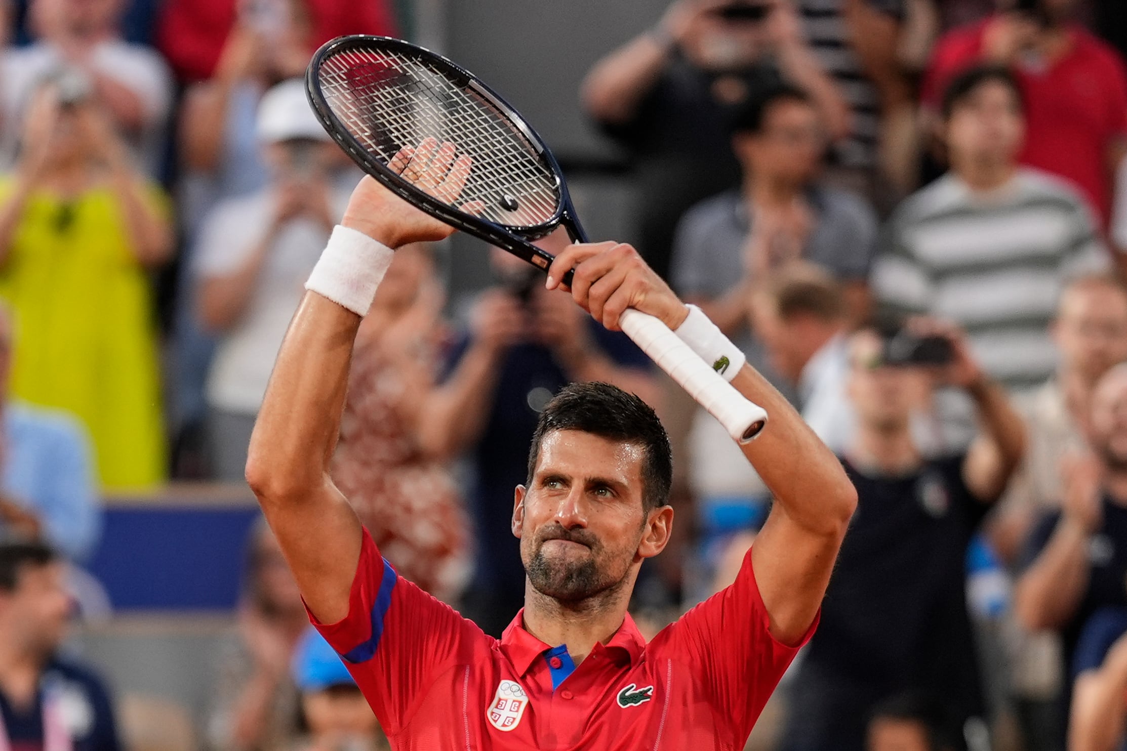 Novak Djokovic en los Juegos Olímpicos de París 2024.