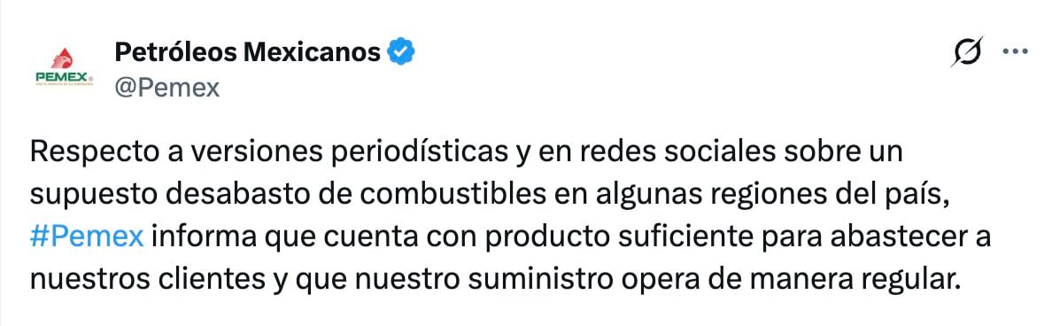 Comunicado Pemex