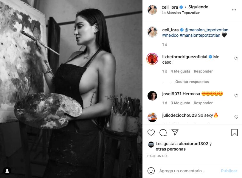 Celia Lora publica una atrevida foto en Instagram