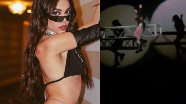Danna Paola queda en el aire por culpa de un arnés