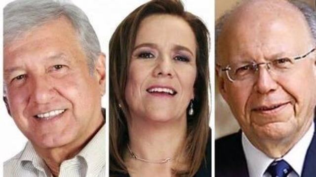 Los tres encabezan las preferencias de sus partidos