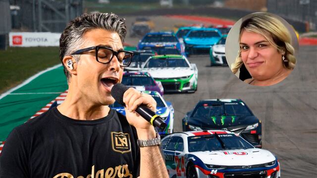 Jaime Camil canta el himno de Estados Unidos en la NASCAR y desata críticas en redes