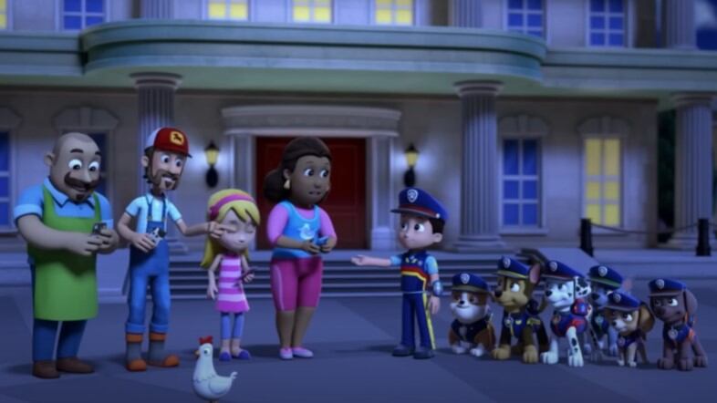 Chase lidera a cachorros policías de Paw Patrol