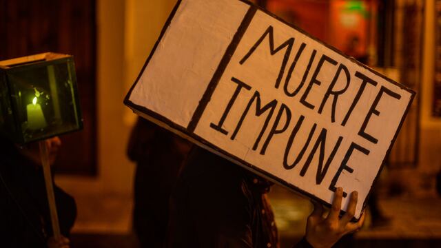 Protesta por violencia hacia las mujeres.