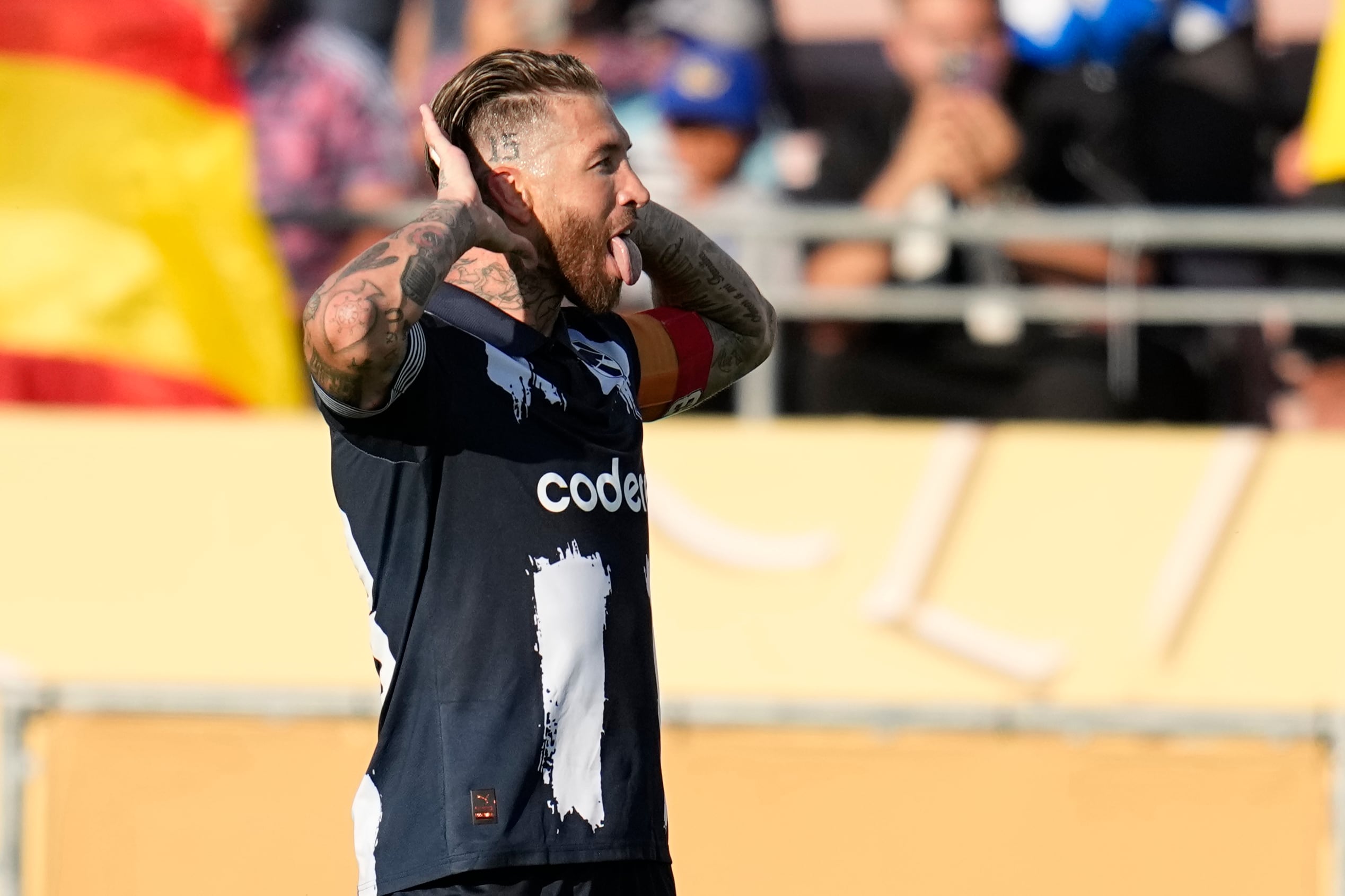 Sergio Ramos en el Rayados vs Inter de Milán.