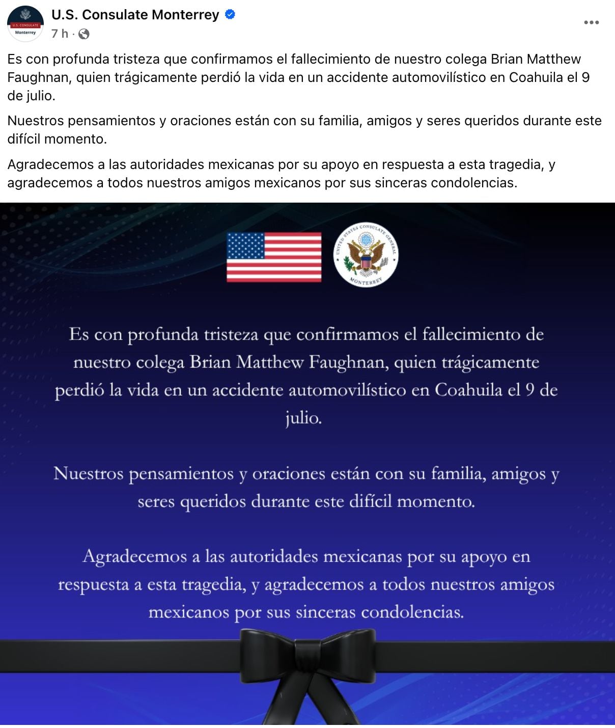 ¿Quién era Brian Matthew Faughnan?