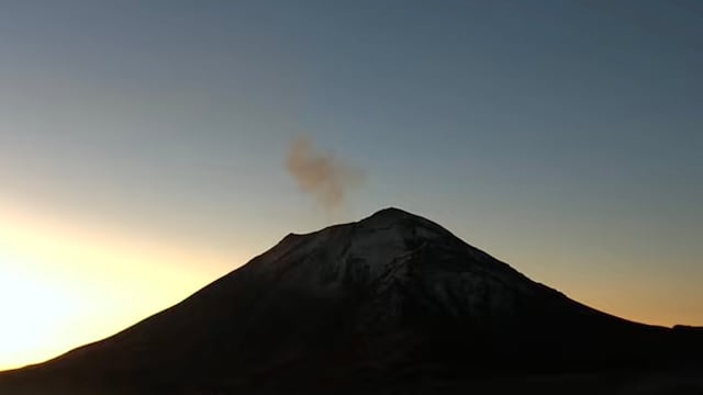 Volcán Popocatépetl el 23 de enero