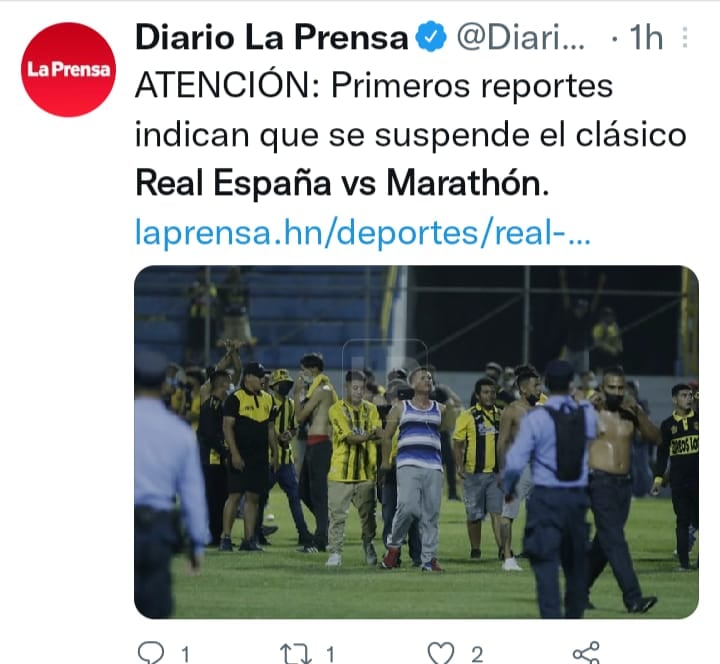 Violencia en el futbol de Honduras.