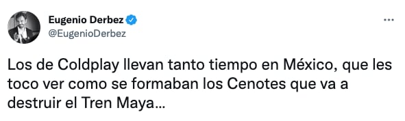 Chiste de Eugenio Derbez sobre Coldplay