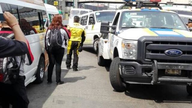 Unidad involucrada en accidente