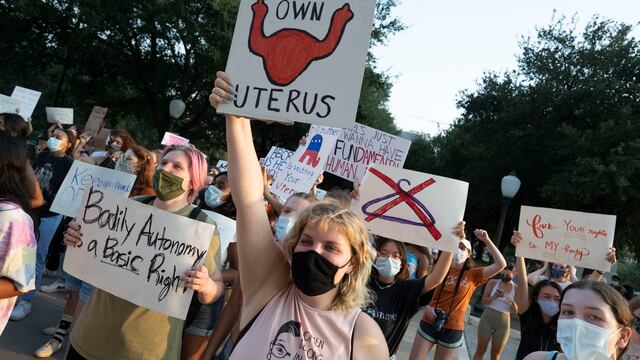 Protesta en Estados Unidos contra la prohibición del aborto