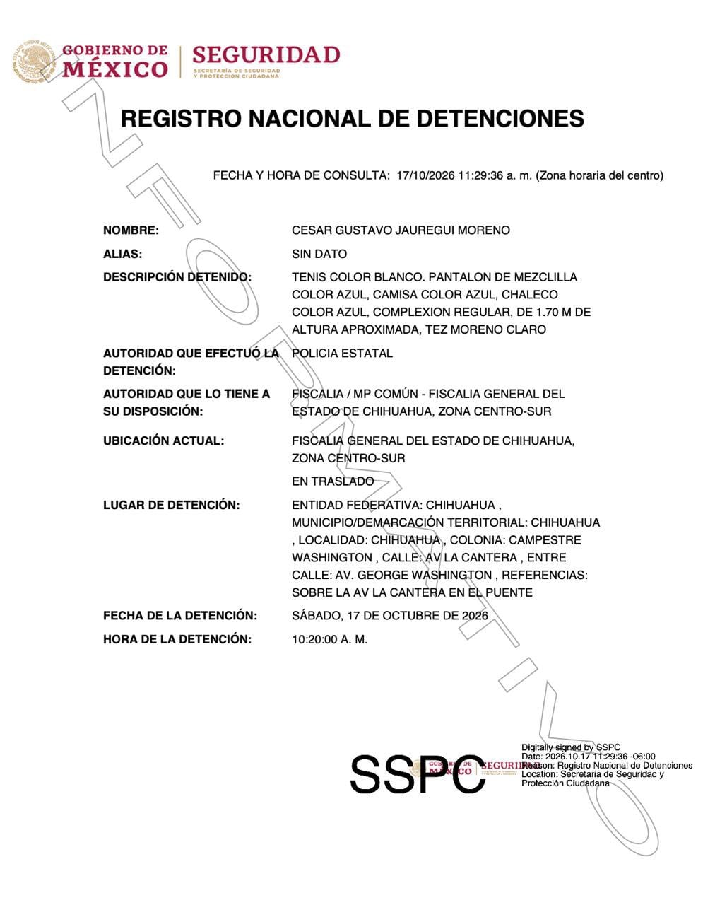 Detienen a César Jáuregui, exfiscal de Chihuahua, por caso de agentes de la CIA