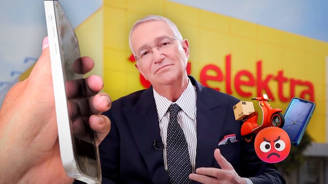Ricardo Salinas Pliego y iPhone roto de Elektra