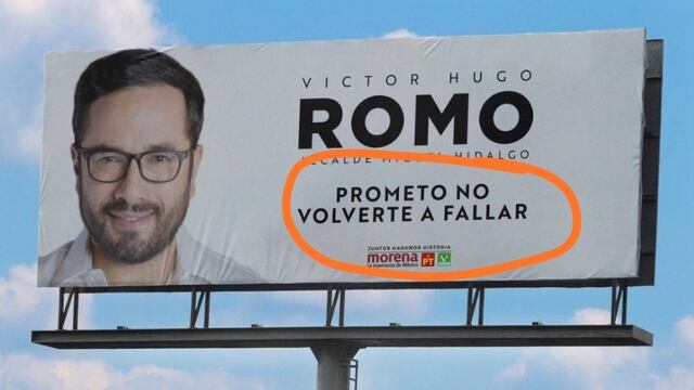 Supuesta propaganda de Víctor Hugo Romo