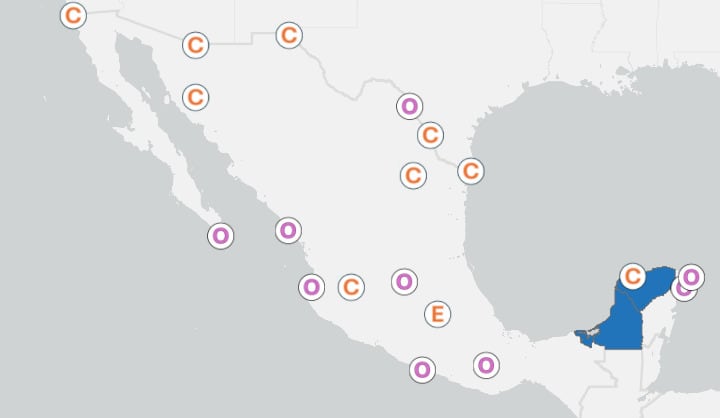 Estados Unidos emite alerta de viaje a 30 estados de México
