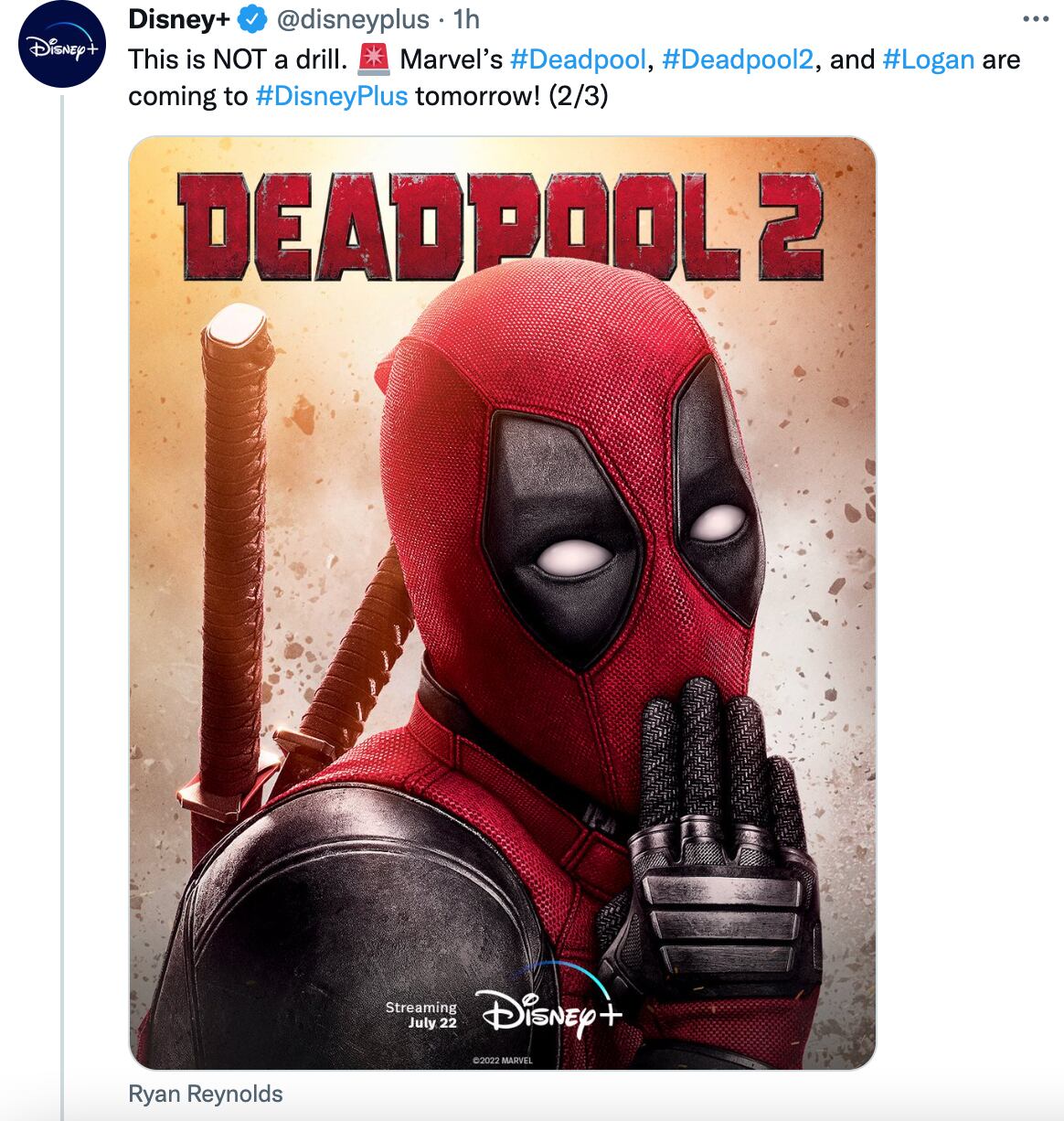 Deadpool, Deadpool 2 y Logan llegan a Disney+