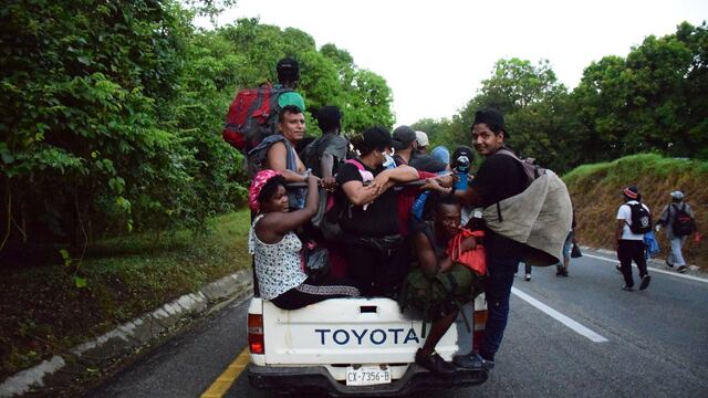 Caravana migrante en Chiapas
