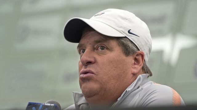 ‘Piojo’ Herrera en conferencia de prensa.