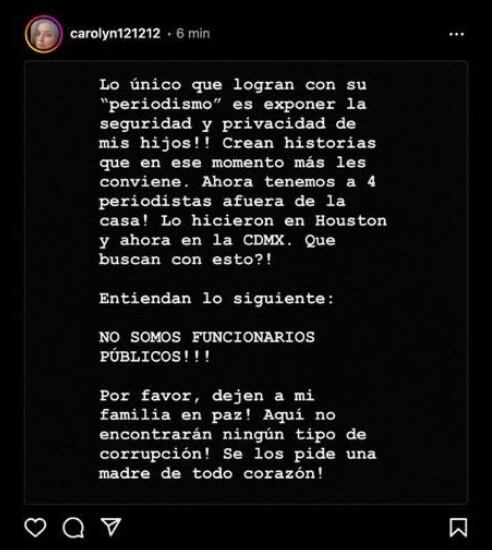 Instagram de Carolyn Adams