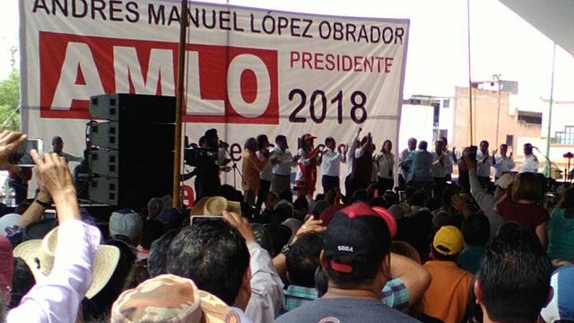 Mitin en Cuautitlán Izcalli de Andrés Manuel López Obrador