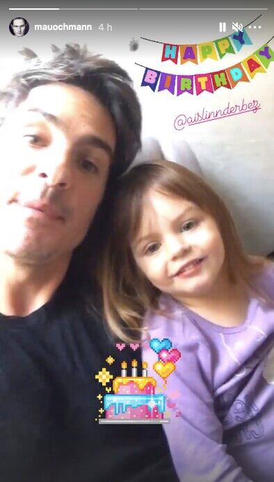 Mauricio Ochmann y Kailani le cantan las mañanitas a Aislinn Derbez