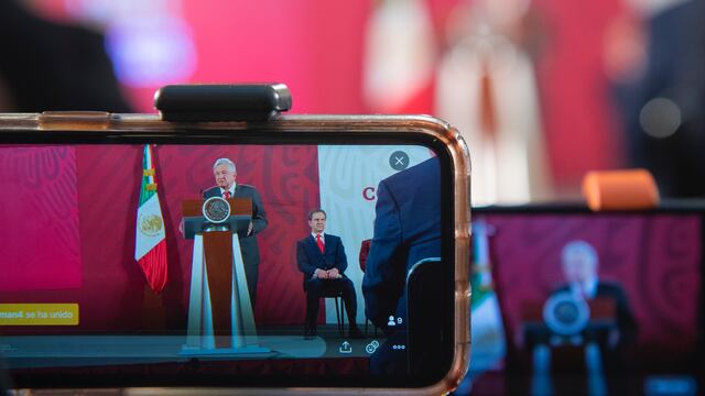 Aspecto de la mañanera de este 13 de febrero