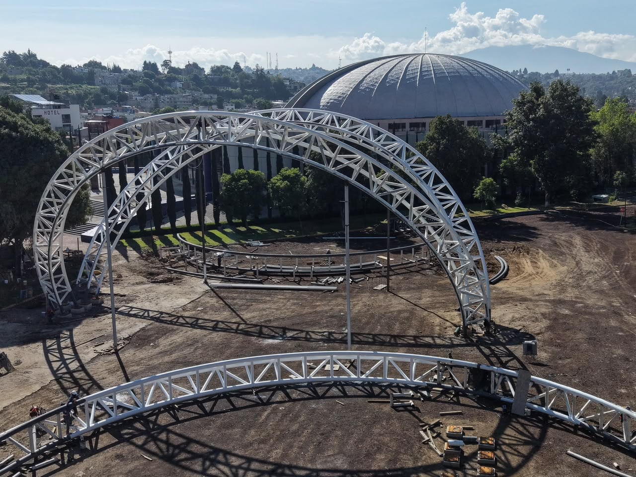 Lorena Cuéllar supervisó la renovación del recinto de Tlaxcala, la Feria de Ferias 2026, que contará con nuevos espacios.