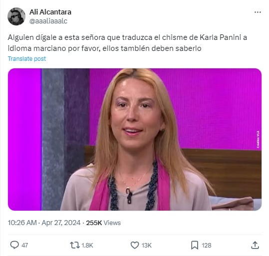 Memes pidiendo a Mafe Walker que traduzca al alienígena chisme de Karla Panini