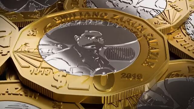 Moneda conmemorativa de Emiliano Zapata