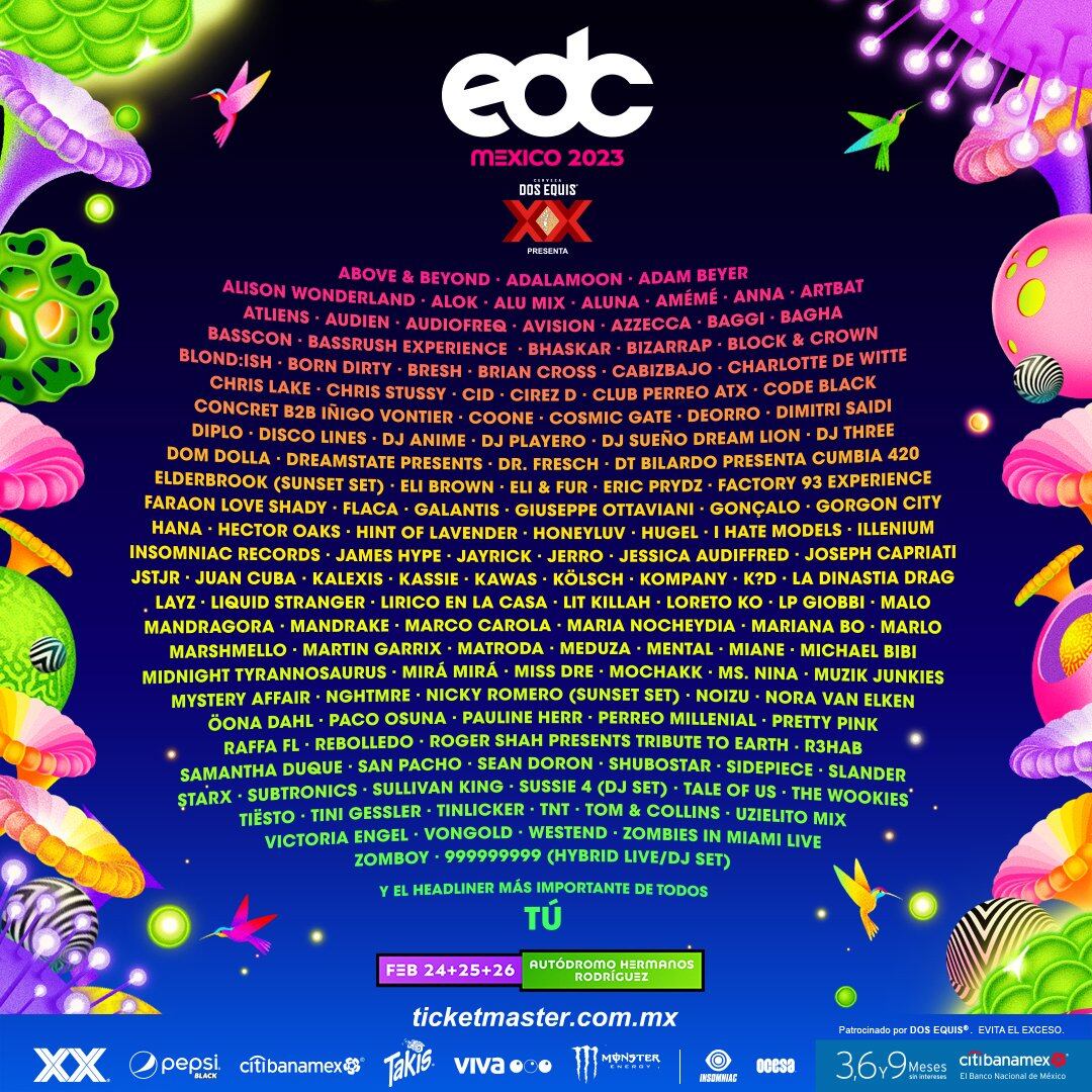 Line up EDC México 2023