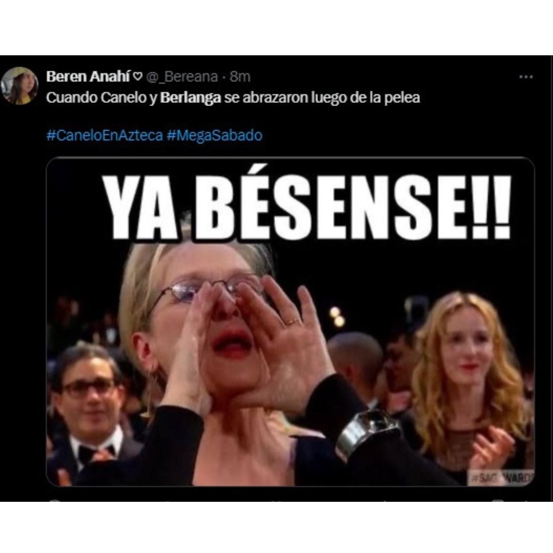 Meme de Canelo vs Berlanga.