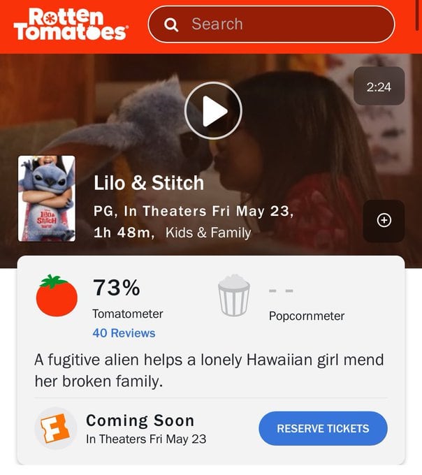 Lilo y Stitch aún no se estrena en México, pero live action ya tiene calificación en Rotten Tomatoes