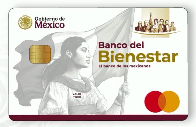 Nuevo diseño de la tarjeta del Bienestar